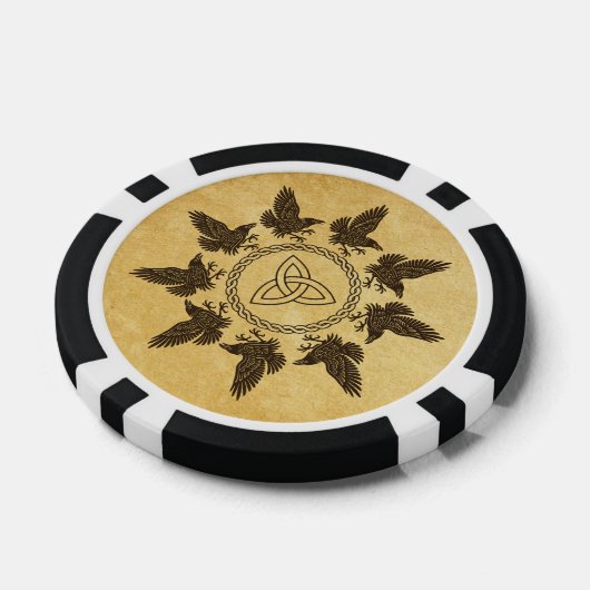 Ravens Circle Dance Poker Chips (Enkel)