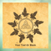 Ravens Circle Dance Raamsticker (Vel 3)