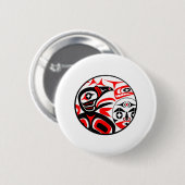 Ravens Cry Ronde Button 5,7 Cm (Voorkant /achterkant)