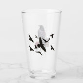 Ravens Drinking or Beer Glass Glas (Achterkant)
