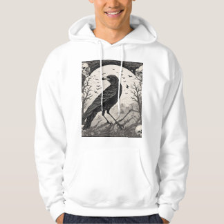 Raven's Embrace: een dans van schedels en Rozen Hoodie