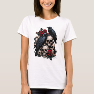 Ravens en Rozen: een gotische symfonie T-shirt