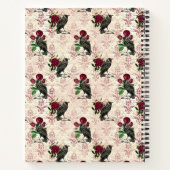 Ravens en Rozen Gepersonaliseerde  Gothic Notitieboek (Achterkant)