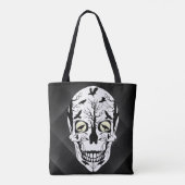 Ravens en Skull Bag - Black Ravens Fantasy Skull Draagtas (Achterkant)