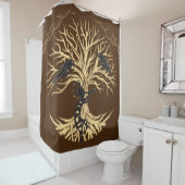 Ravens et Kokopelli rideau de douche (En situation)