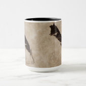 Raven's Feather Bird-lover Crow Design Mok (Midden)