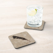 Raven's Feather Bird-lover Crow Design Onderzetter (Rechterzijde)