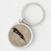Raven's Feather Bird-lover Crow Design Sleutelhanger (Voorkant)