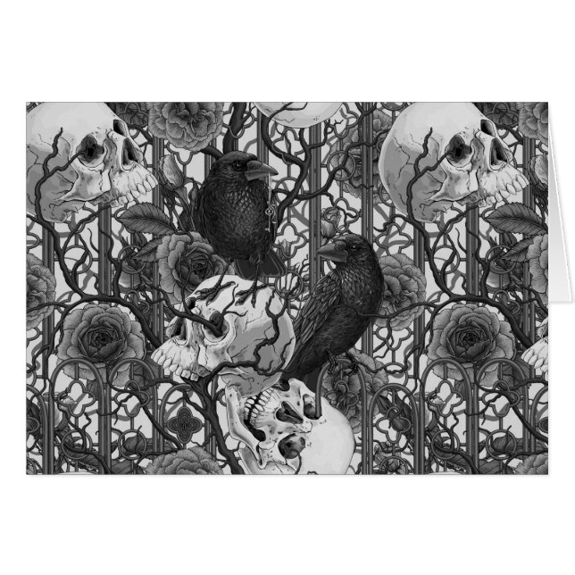 Ravens geheim. Donkere en humeurige gotische illus (Voorkant Horizontaal)