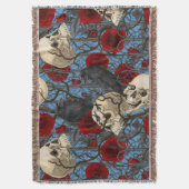 Ravens geheim. Donkere en humeurige gotische illus Deken (Voorkant Verticaal)