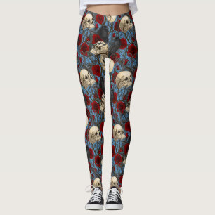 Ravens geheim. Donkere en humeurige gotische illus Leggings