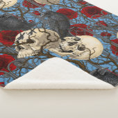 Ravens geheim. Donkere en humeurige gotische illus Sherpa Deken (3/4)