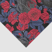 Ravens geheim. Donkere en humeurige gotische illus Tissuepapier (Detail)