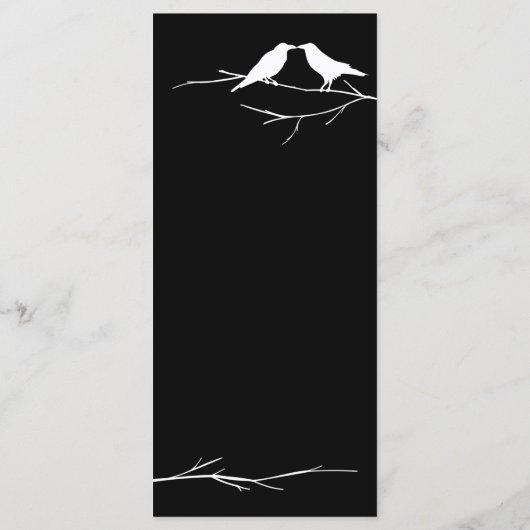 Ravens Gothic Wedding Menu (Achterkant)
