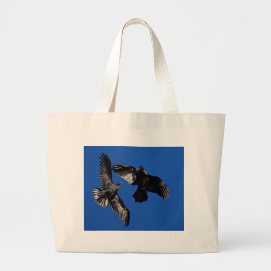 Ravens Grote Tote Bag (Voorkant)