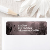 Ravens Haunted Sky Red Mist Return Address Etiket (Insitu)