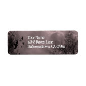 Ravens Haunted Sky Red Mist Return Address Etiket (Voorkant)