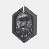 Ravens in Drocatcher Glas Ornament (Voorkant links)