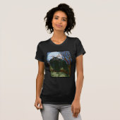 Raven's Moon Black Crow Gothic Fantasy T-Shirt (Voorkant volledig)