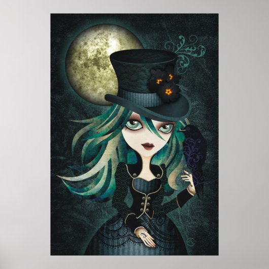 Raven's Moon Wandkunst Poster (Voorkant)