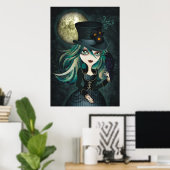 Raven's Moon Wandkunst Poster (Thuiskantoor)
