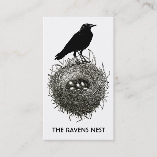 Raven's Nest visitekaartjes of profielkaarten (Voorkant)