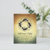 Ravens nooit meer halloween party uitnodiging briefkaart (Staand voorkant)