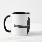 "RAVENS ON A WIRE" Amateurs d'oiseaux Mug (Gauche)