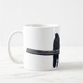 "RAVENS ON A WIRE" Corvids Wildlife Mug (Gauche)