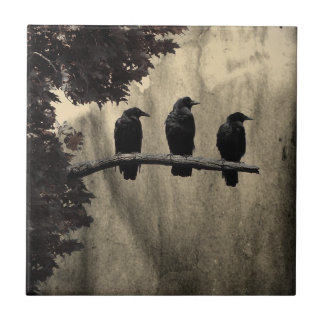 Ravens Perched Tegeltje