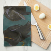 Ravens Rain Theedoek (Quarter Fold)