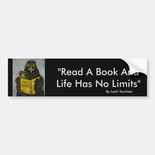 Ravens Read Bumpersticker (Voorkant)