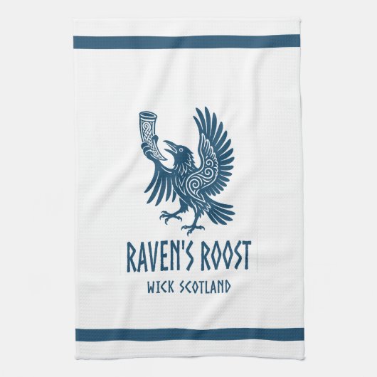 Raven's Roost Pub Wick Schotland Theedoek (Verticaal)