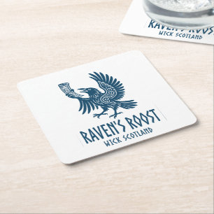 Raven's Roost Pub Wick Schotland Vierkante Kartonnen Onderzetter