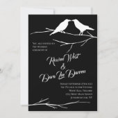 Ravens sur le Ciel Noir Invitations de mariage got (Devant)