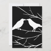 Ravens sur le Ciel Noir Invitations de mariage got (Dos)