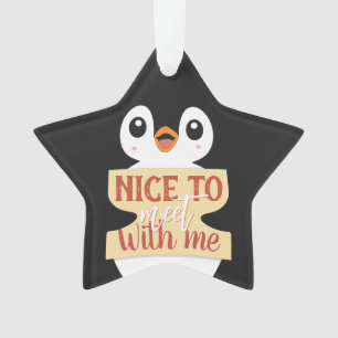 Ravi de me rencontrer : Enseigne pingouin personna