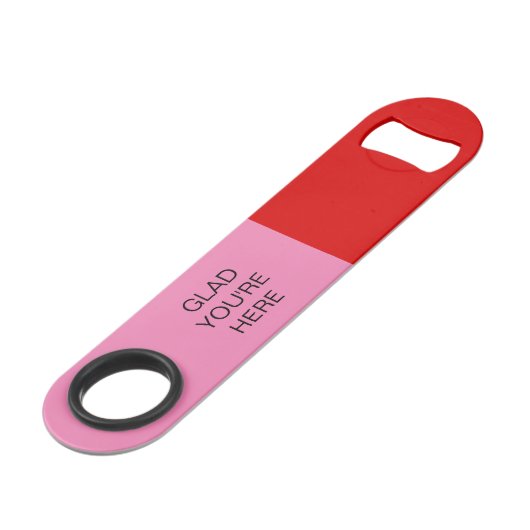 Ravi de vous voir rouge et rose (Devant angulaire)