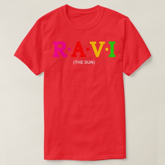 Ravi The Sun T-shirt (Design voorkant)