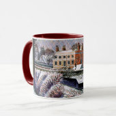 Ravilier - Vicarage en hiver, fine art Mug (Devant gauche)