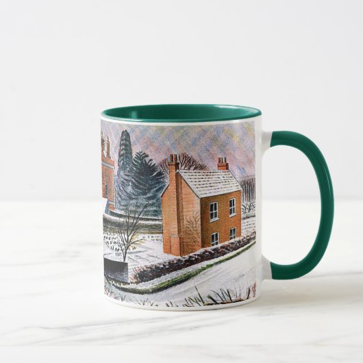 Ravilier - Vicarage en hiver, fine art Mug (Droite)