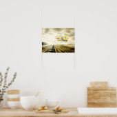 Ravilious, beroemd schilderij Tiger Moth Poster (Keuken)