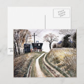 Ravilious - Caravans, fijne kunst Briefkaart (Voorkant / Achterkant)