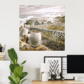 Ravilious - Convoy Passing an Island Poster (Thuiskantoor)