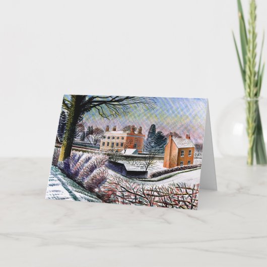 Ravilious - Vicarage in de winter Kaart (Voorkant)
