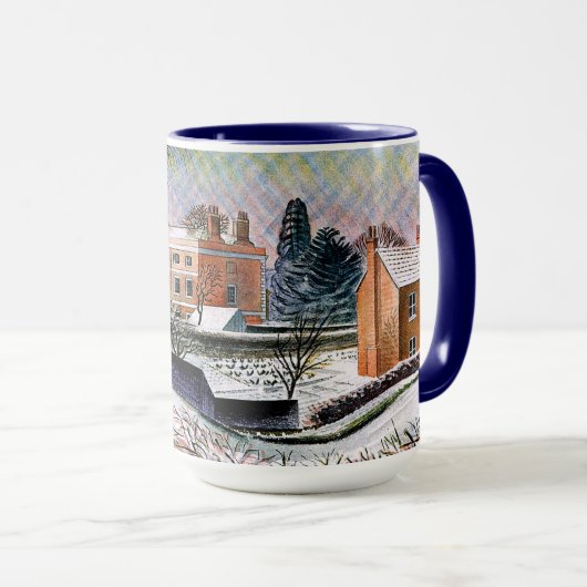 Ravilious - Vicarage in Winter, fine art Mug (Devant droit)