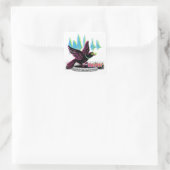 Ravin' Raven Square Sticker (Tas)