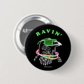 Ravin' Ronde Button 5,7 Cm (Voorkant /achterkant)