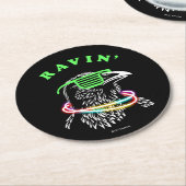 Ravin' Ronde Kartonnen Onderzetter (Gebogen)