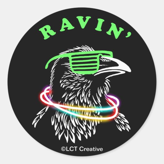 Ravin' Ronde Sticker (Voorkant)